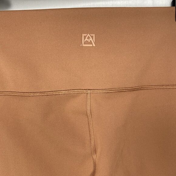 AVALANCHE Cargo Leggings Stretch Pull On Hiking Pockets Yoga Womens S Brown - Picture 4 of 10